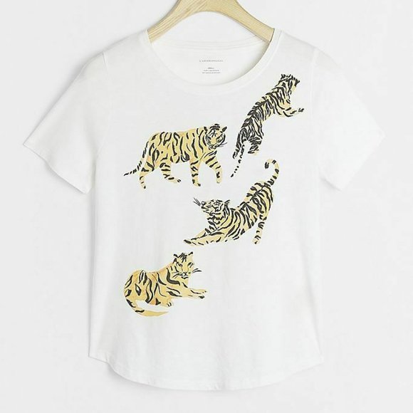 NEW Anthropologie Tigers Graphic Tee - Picture 2 of 5